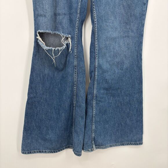 Free People We the Free Relaxed Heritage Flare Jeans, Size 31 - Picture 6 of 11